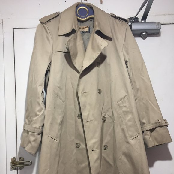 VINTAGE EATON DOUBLE BREAST TRENCH COATS SIZE 40 - Picture 7 of 13